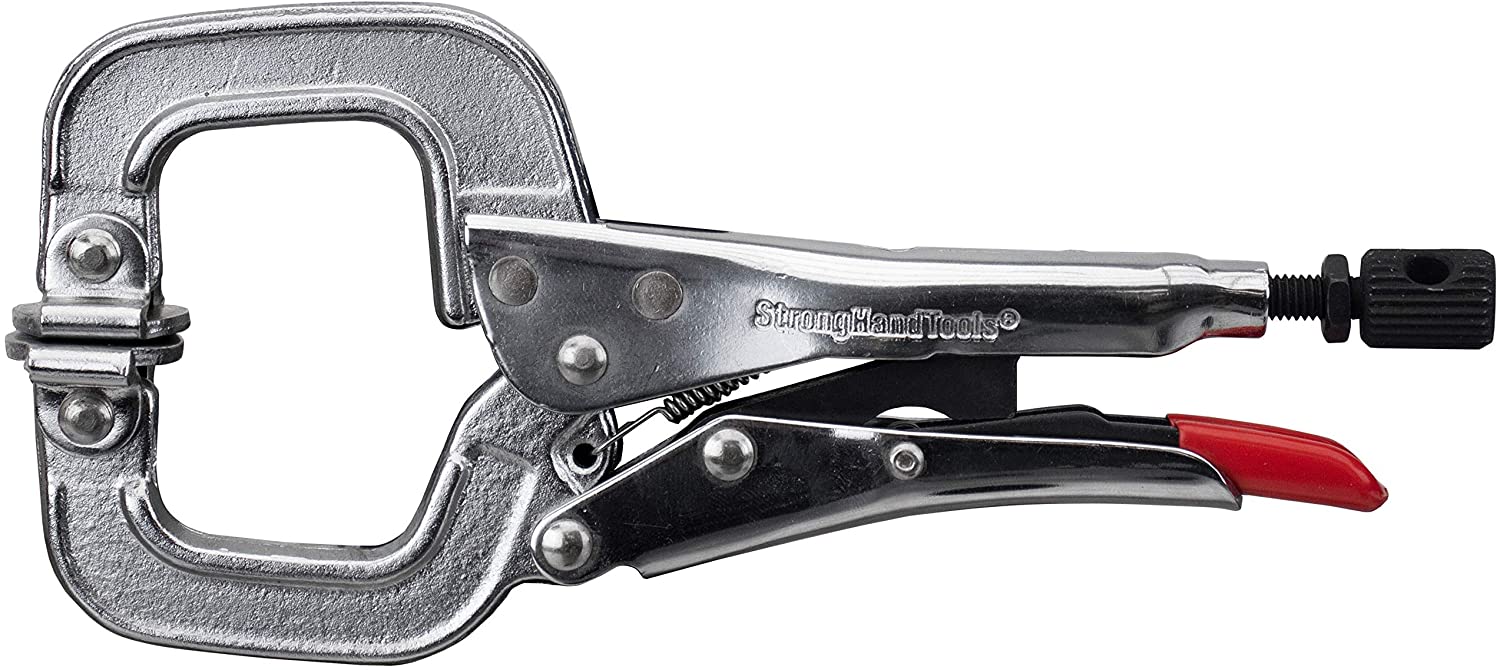 Strong Hand Tools, 6" Locking C-Clamp Pliers w/ Swivel Pads
